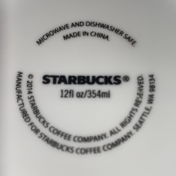 🎄☕️🧜‍♀️STARBUCKS 12 oz. 2014 Holiday/Christmas Ceramic Coffee Mug - Picture 8 of 8